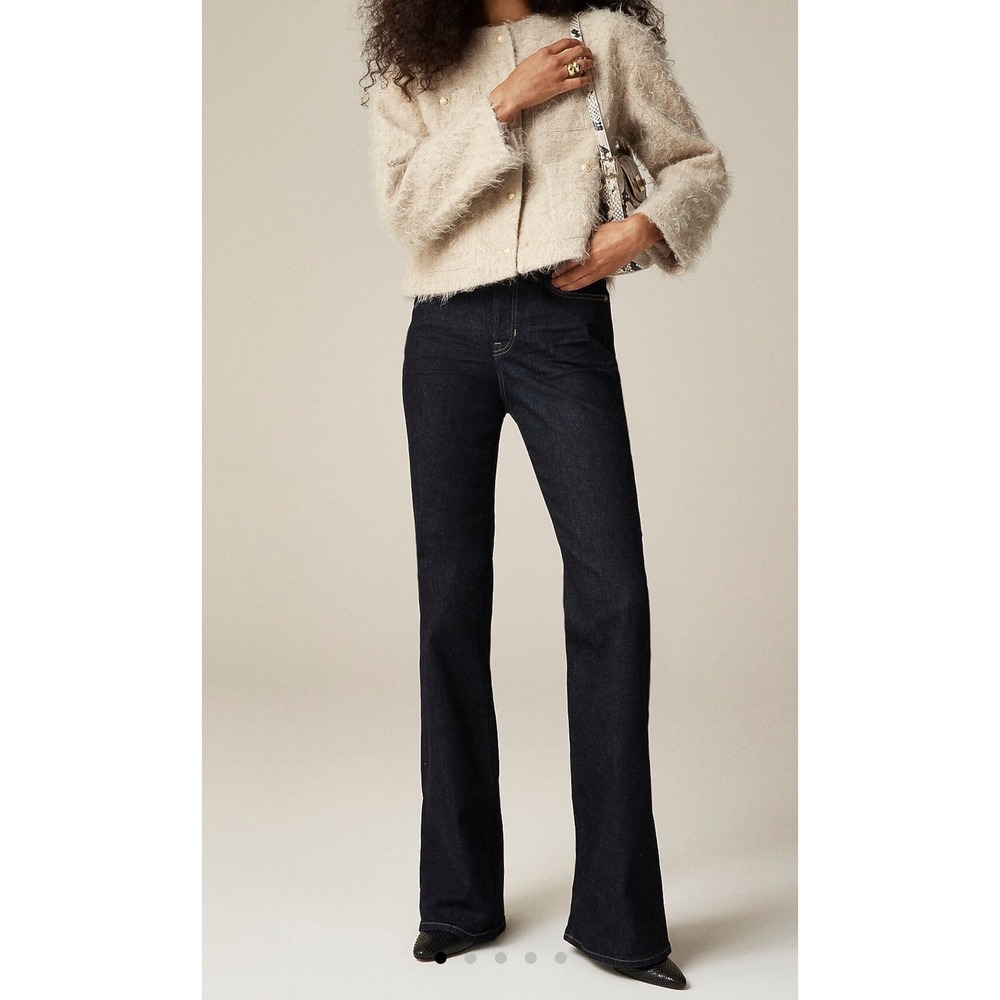 J.Crew Bootcut Jeans Dark Wash Indigo Stretch Denim Women's 28S Western NWT